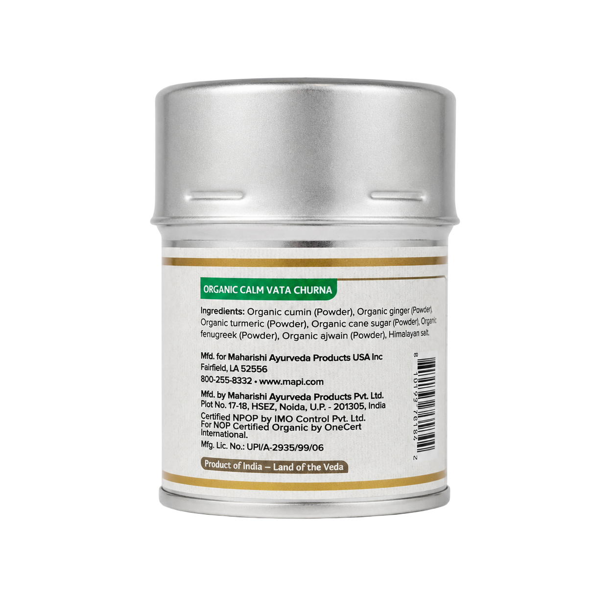 Organic Calm Vata Churna