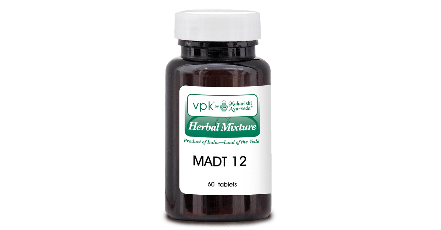 Maharishi Ayurveda T1-MADT12: Bottled Herbal Tablet Front