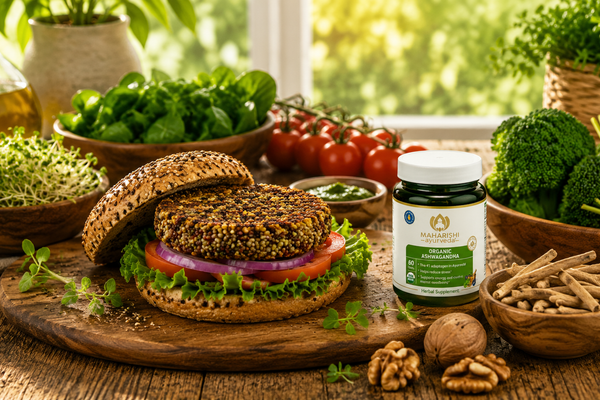 Ayurvedic Walnut Veggie BrainBurgers