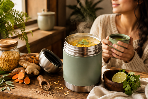 Clearing Kapha Lentils, Thermos Recipe