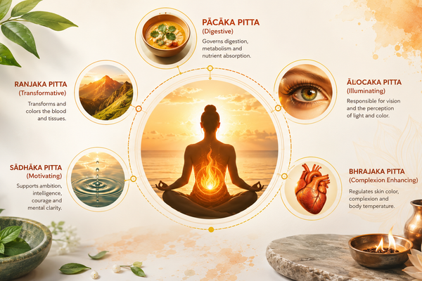 Understanding the 5 Subdoshas of Pitta