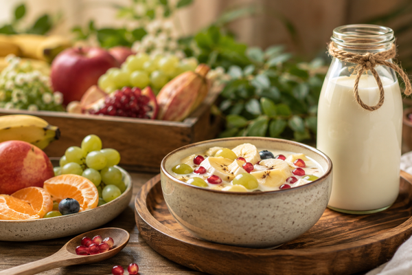 Ayurvedic guide to combining milk and fruit for balanced digestion