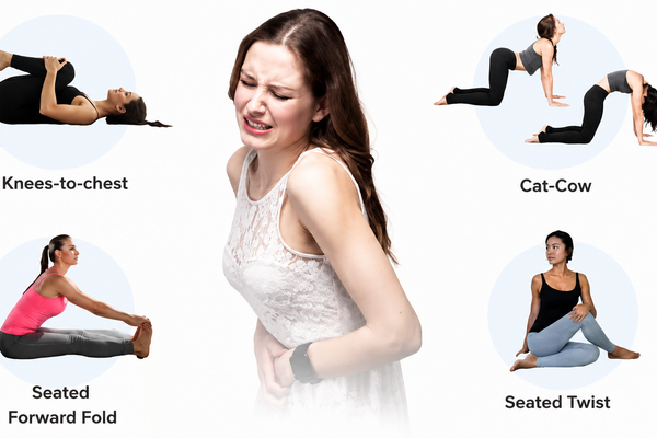 Yoga poses to ease occasional gas and bloating naturally