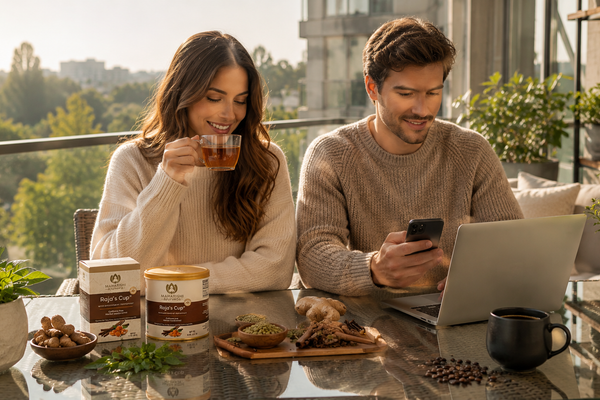 Raja's Cup vs Coffee: An Ayurvedic Herbal Coffee Alternative