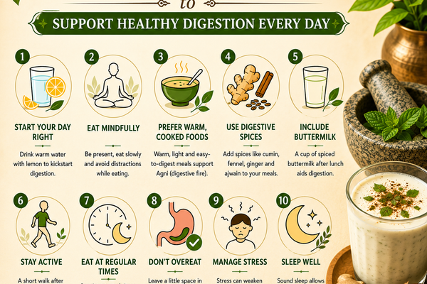 10 Simple Ayurvedic Habits to Support Digestion Every Day