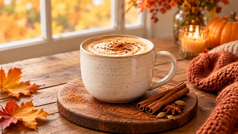Creamy Raja's Cup Latte: A Warm and Comforting Ayurvedic Drink for Fall