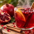 Pomegranate Hot Toddy Mocktail