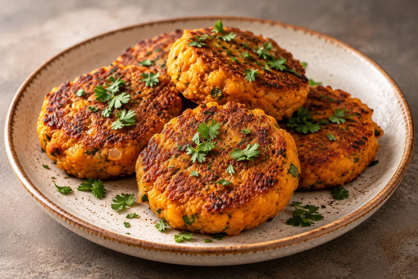 Curried Sweet Potato Cakes