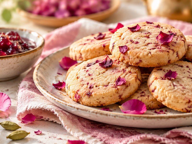 Organic Rose Petal Cookies