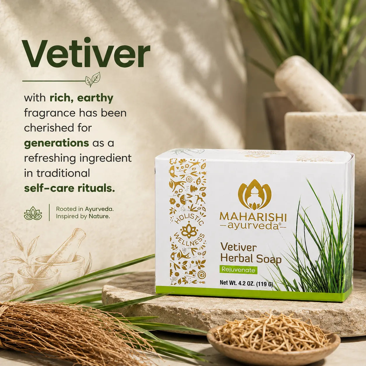 Vetiver Herbal Soap