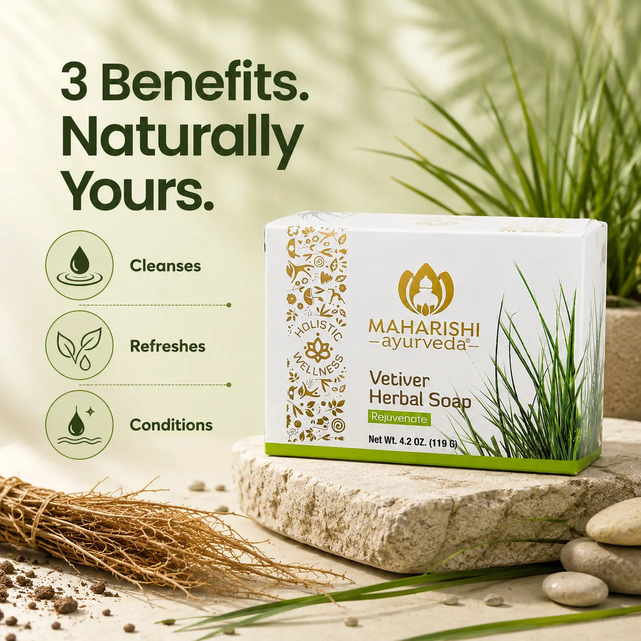 Vetiver Herbal Soap