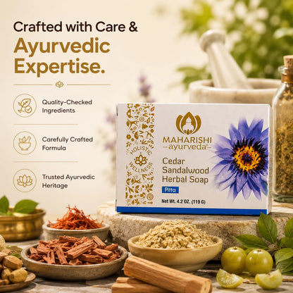 Maharishi Ayurveda Cedar Sandalwood Herbal Soap Bar Image 5