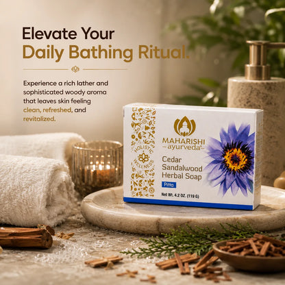 Maharishi Ayurveda Cedar Sandalwood Herbal Soap Bar Image 6