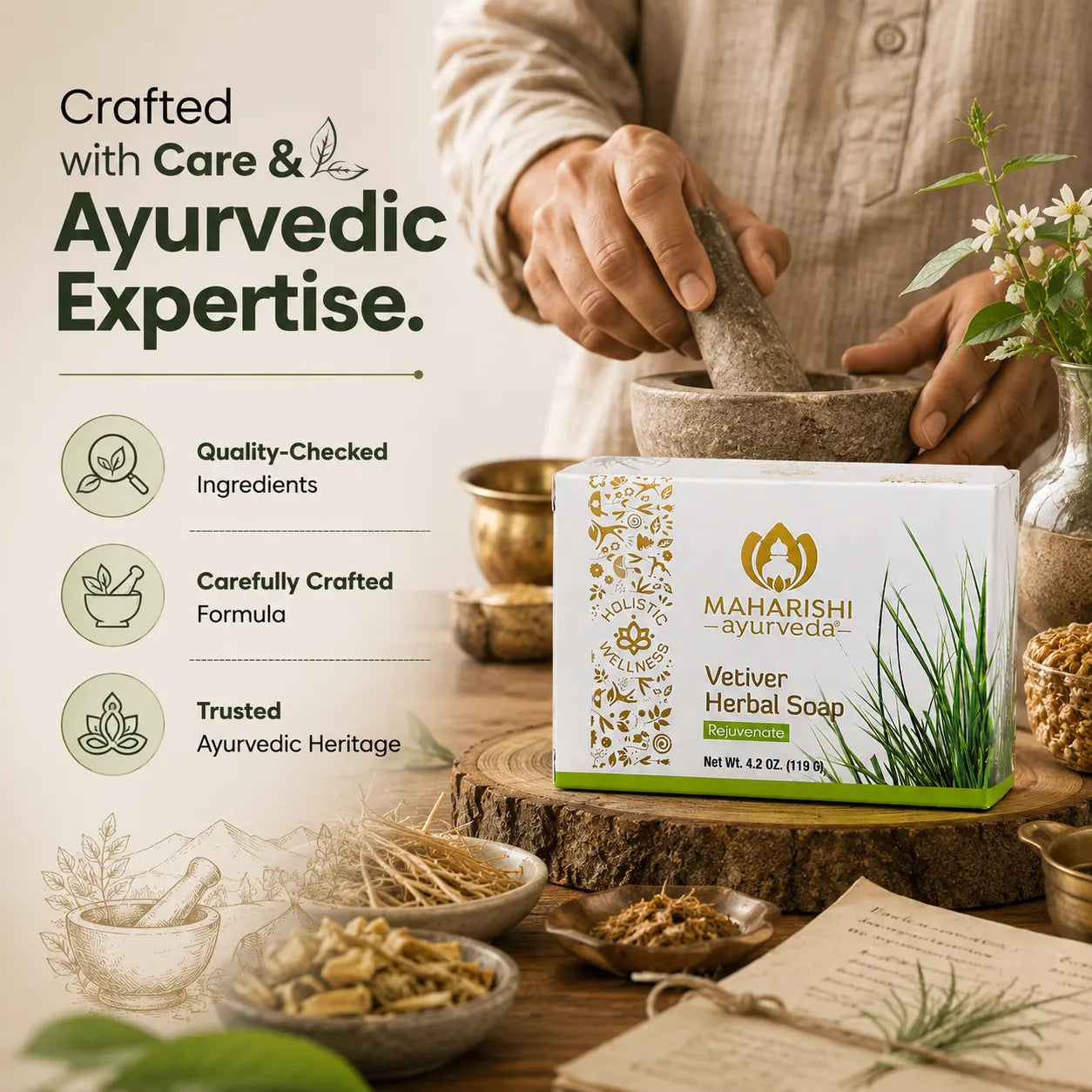 Vetiver Herbal Soap