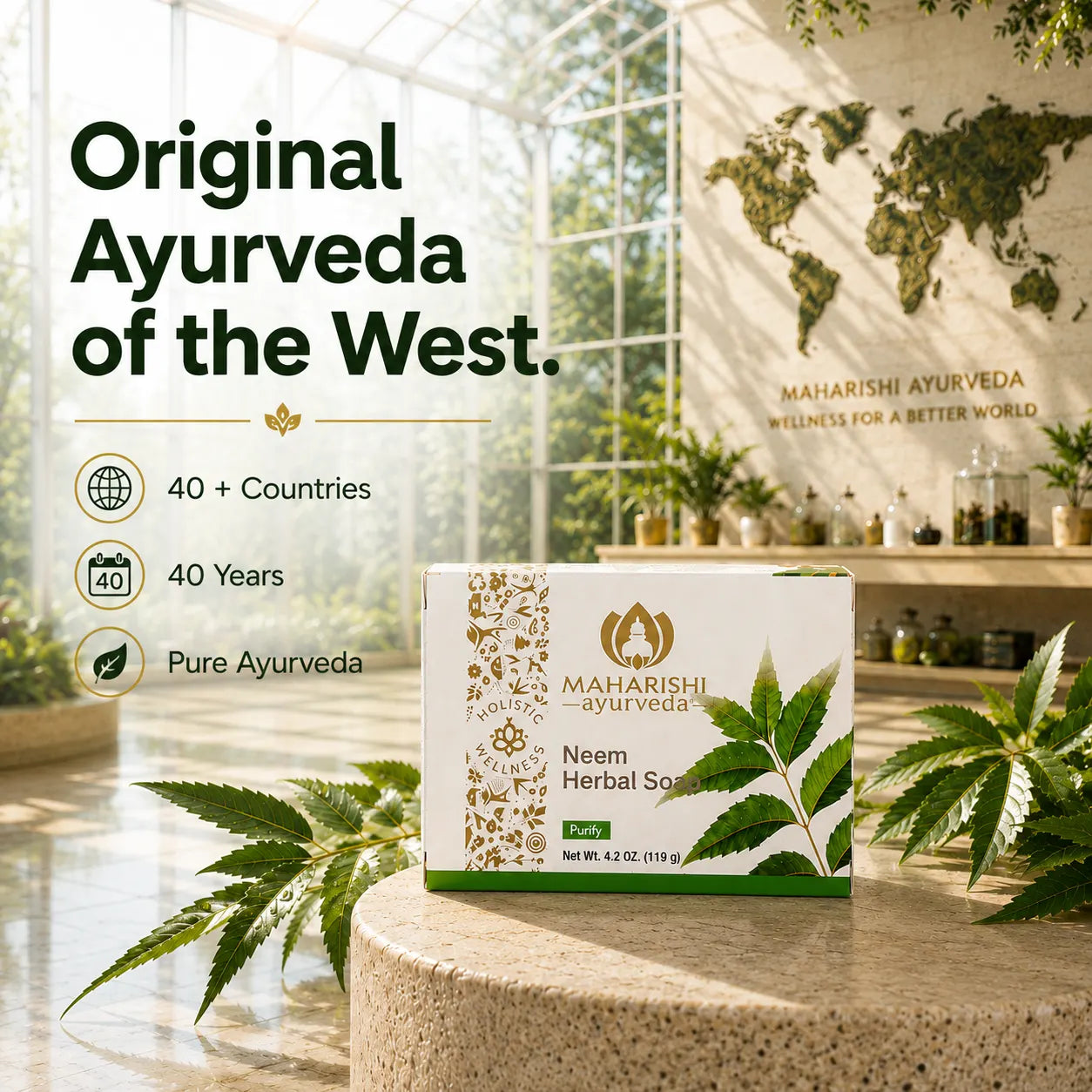 Maharishi Ayurveda Neem Herbal Soap Image 8