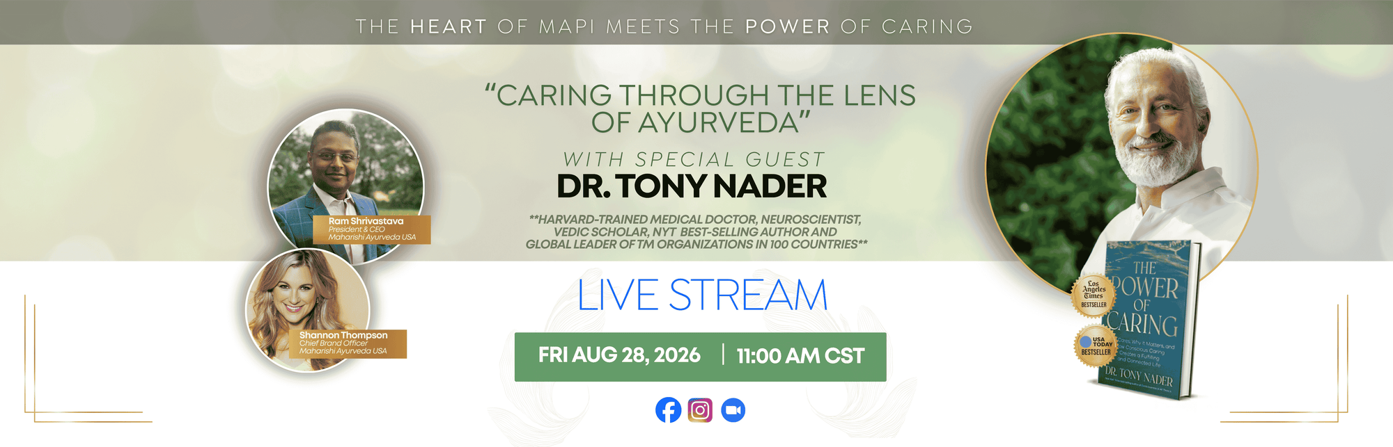 Maharishi Ayurveda Webinar Show Banner