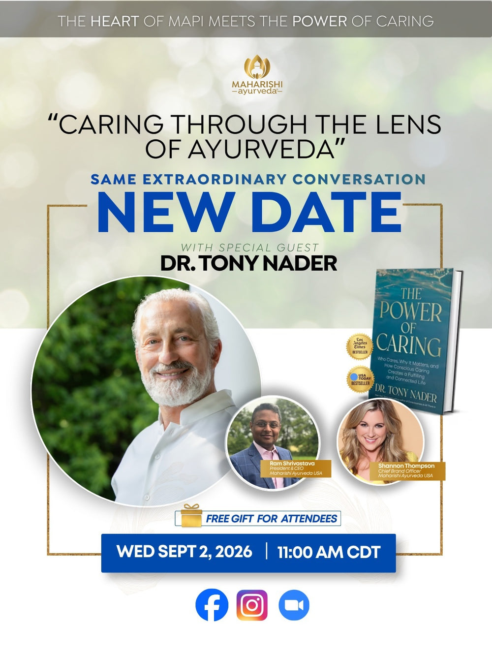Dr Nader Live Show September 2 banner