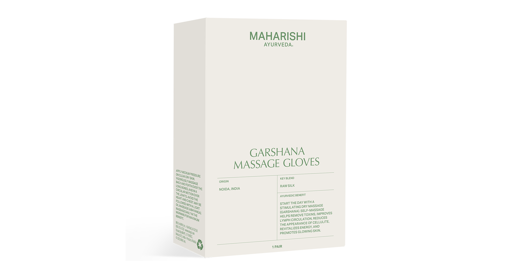 ayurveda massage handschuhe Garshana Massage Gloves – 100% Raw Silk