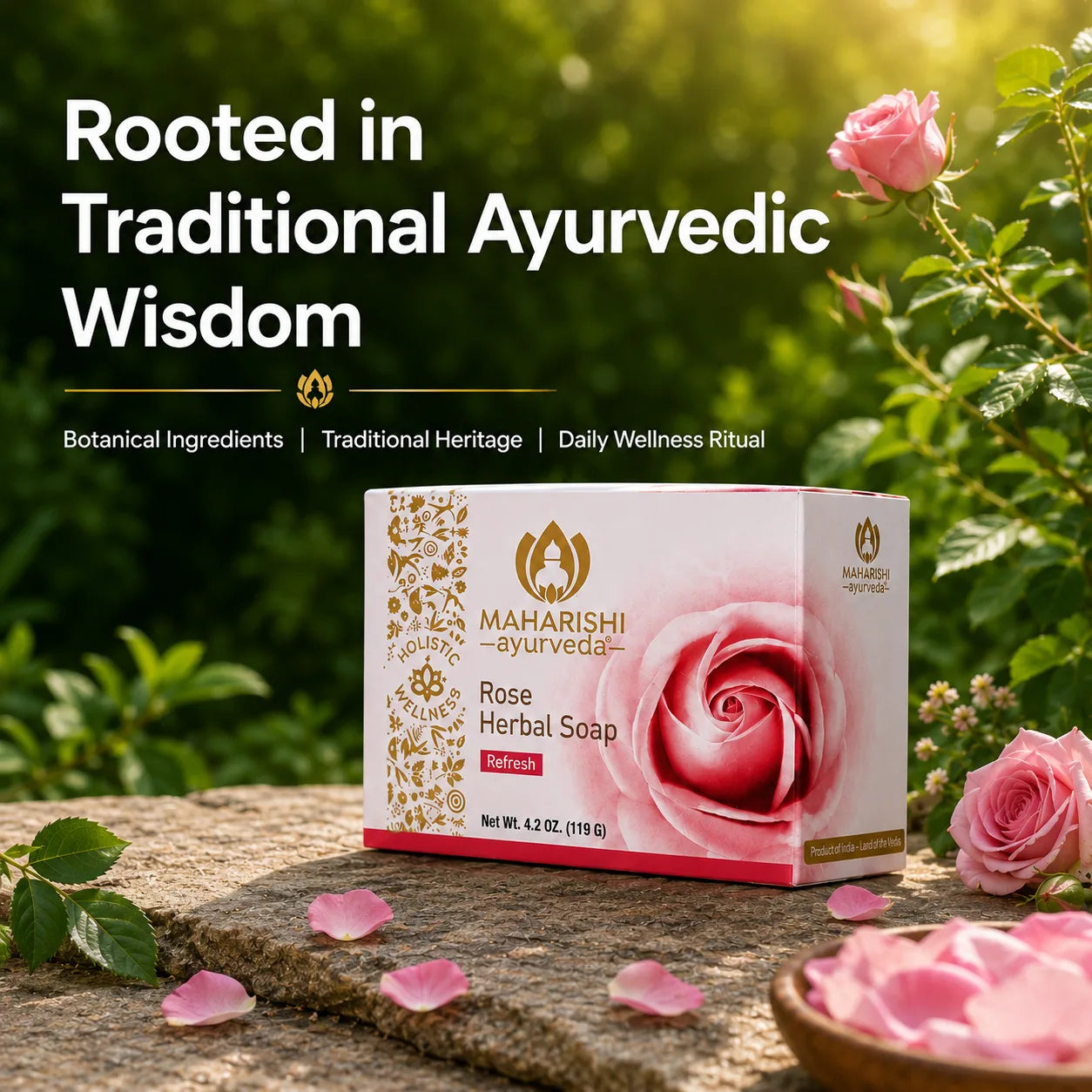 Rose Herbal Soap Bar