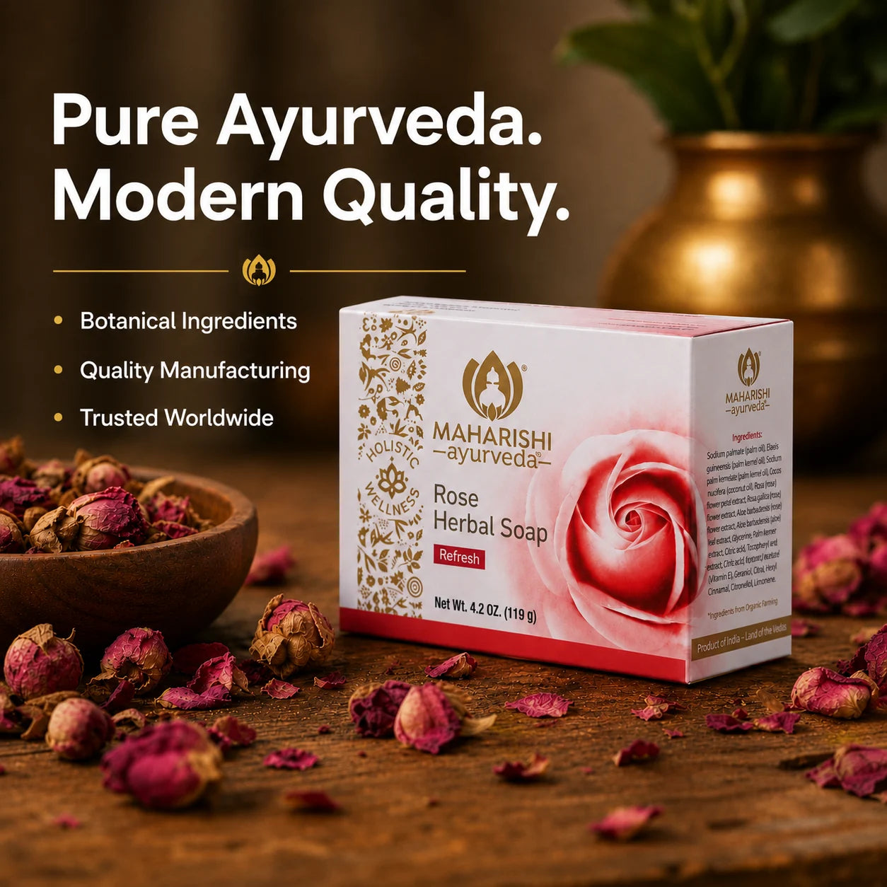 Rose Herbal Soap Bar