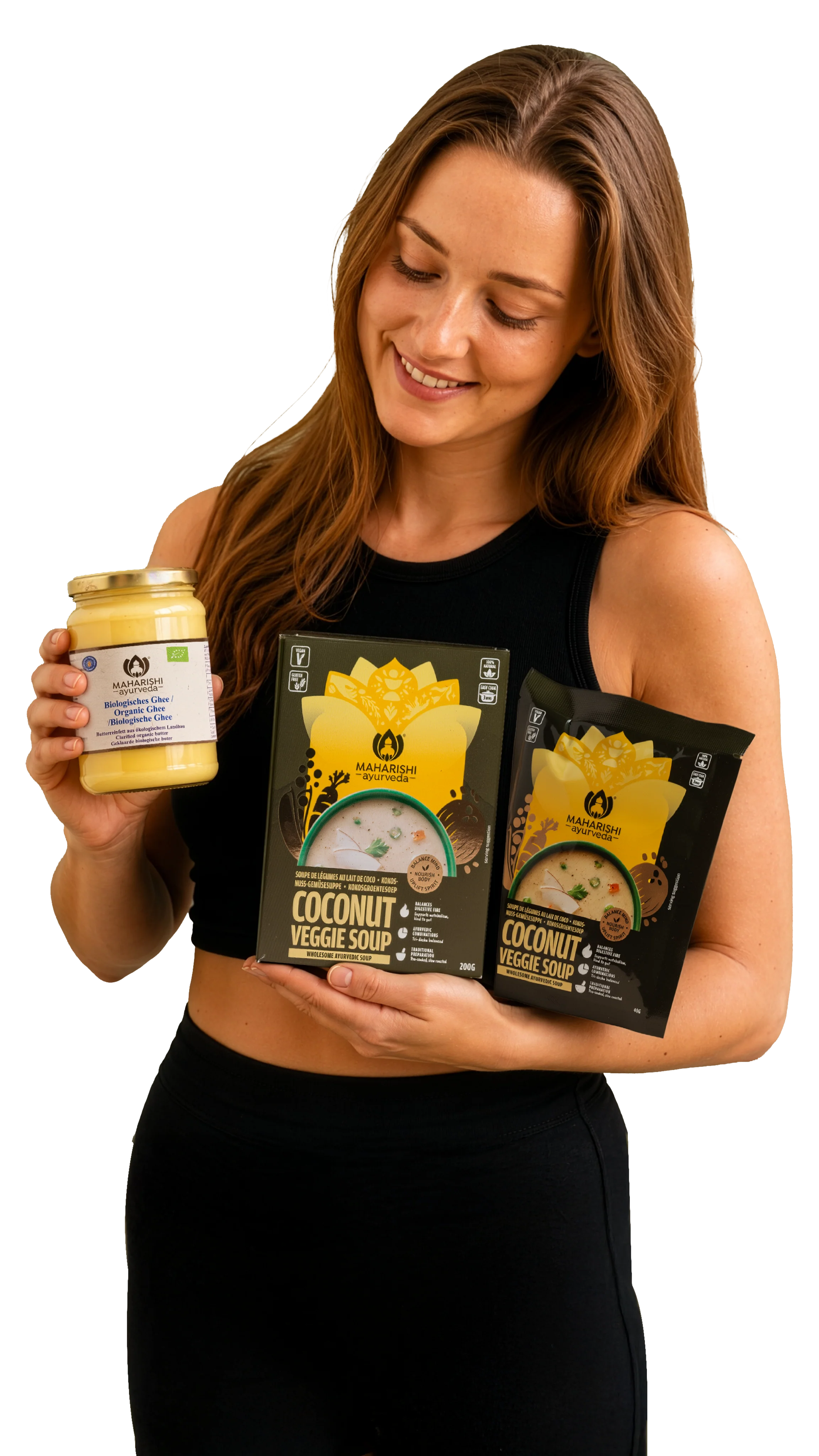 Person with products