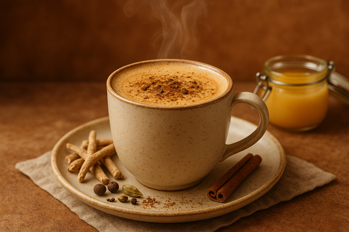 Ashwagandha Ghee & Sweet Spice Latte