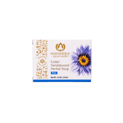 Maharishi Ayurveda Cedar Sandalwood Herbal Soap Bar Front