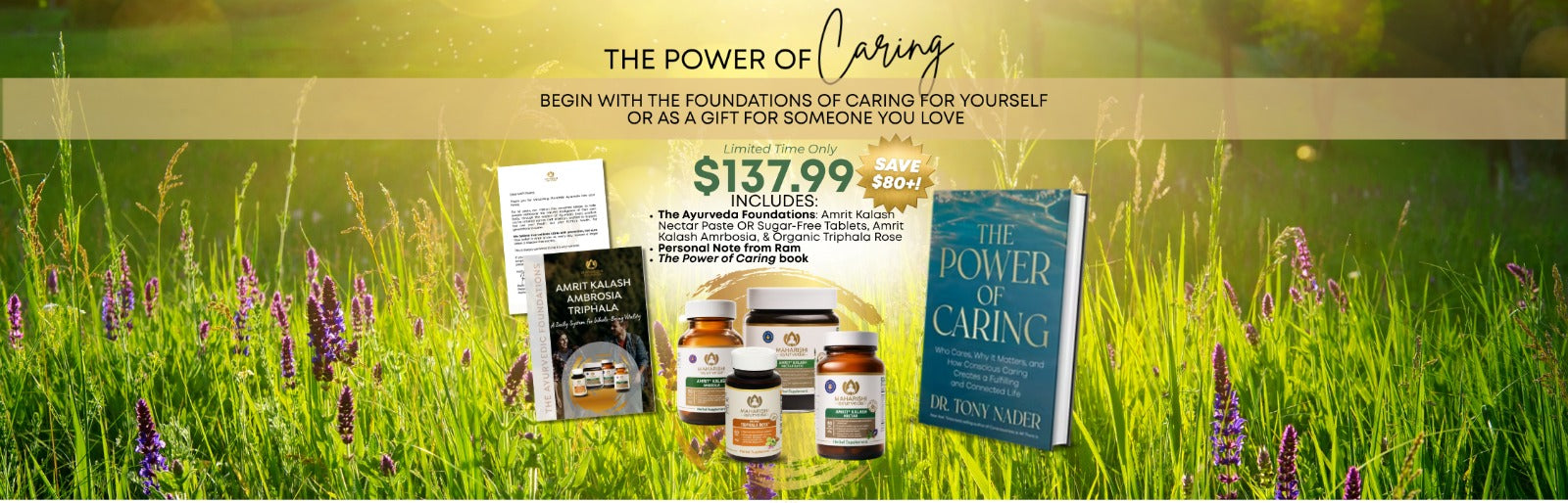 The Power of Caring Desktop Banner
