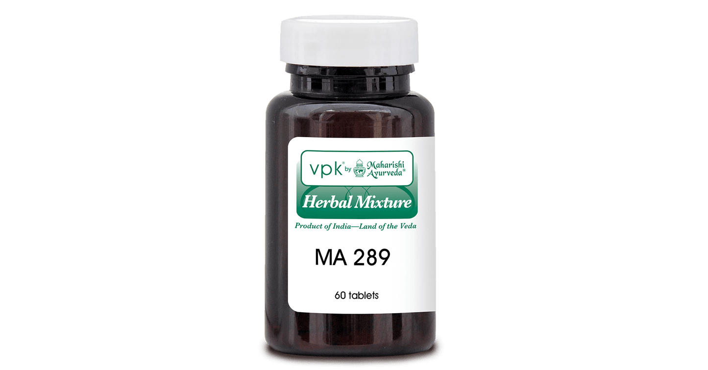 Maharishi Ayurveda T1-MA289: Bottled Herbal Tablet #289 - 60 Tablets Front