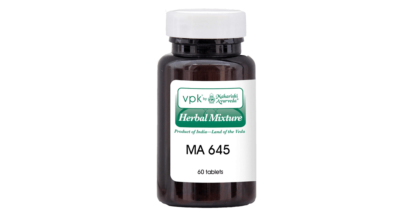 Maharishi Ayurveda T1-MA645: Bottled Herbal Tablet #645 - 60 Tablets Front