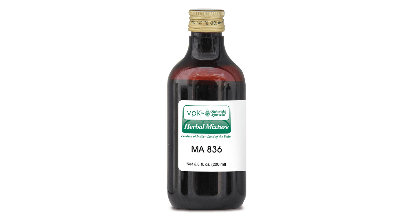 Maharishi Ayurveda T1-MA836: Bottled Herbal Syrup #836 - 200ml Front