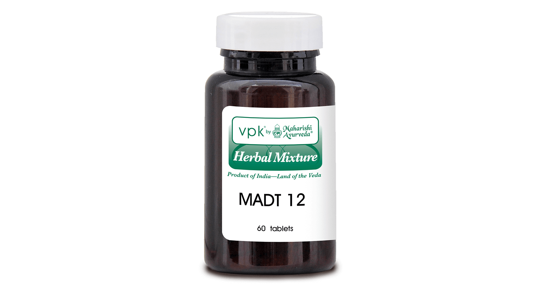 Maharishi Ayurveda T1-MADT12: Bottled Herbal Tablet Front