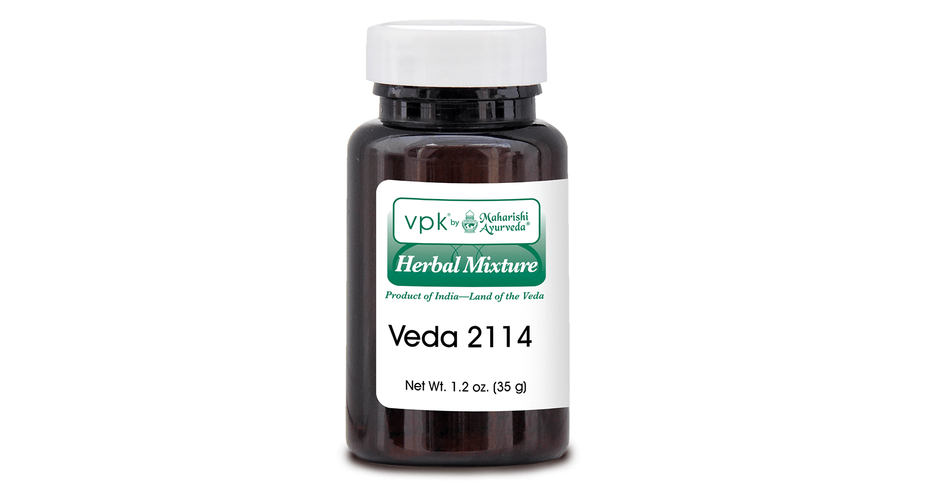 Maharishi Ayurveda T1-V2114: Bottled Veda Powder #2114 - 35g Front