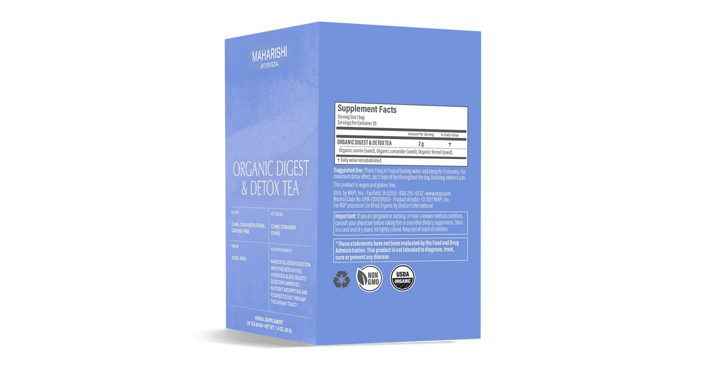 Organic Digest & Detox Tea 20 tea bags